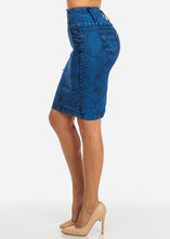 Load image into Gallery viewer, Betty Blue Denim High Waist Skirt
