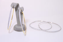 Load image into Gallery viewer, Shimmer Round Hoop Earrings
