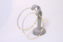 Load image into Gallery viewer, Shimmer Round Hoop Earrings
