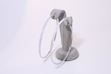 Load image into Gallery viewer, Shimmer Round Hoop Earrings
