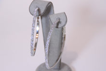 Load image into Gallery viewer, Shimmer Tear Drop Hoop Earrings
