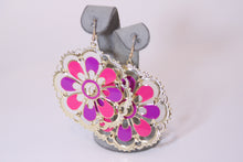 Load image into Gallery viewer, Flower Multicolor Dazzle Earrings
