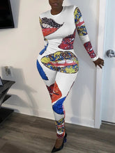 Load image into Gallery viewer, Lip Print Jumpsuit

