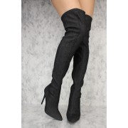 Load image into Gallery viewer, Jelisia Thigh High Heels
