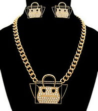 Load image into Gallery viewer, Get The Bag Necklace Set
