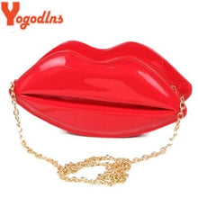 Load image into Gallery viewer, Kisses Lips Clutch Bag

