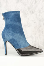 Load image into Gallery viewer, Two Tone Booties Heels
