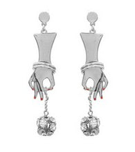 Load image into Gallery viewer, Hands Down Rhinestone Earrings
