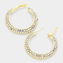 Load image into Gallery viewer, Multicolorful Diamond Hoops
