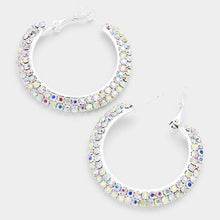 Load image into Gallery viewer, Multicolorful Diamond Hoops
