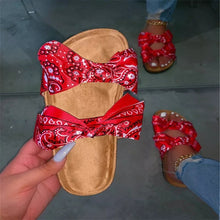 Load image into Gallery viewer, Bow Bandana Sandals
