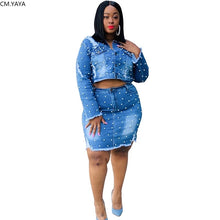 Load image into Gallery viewer, Denim Dena Skirt Outfit (Plus Size)
