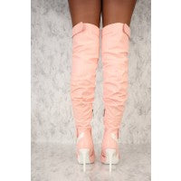 Load image into Gallery viewer, Pink Passion Thigh High Boots
